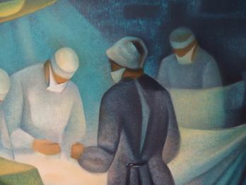 Louis TOFFOLI - Chirurgie, Lithographie originale signée 2