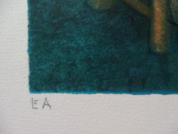 Louis TOFFOLI - La fileuse, Lithographie originale signée 2