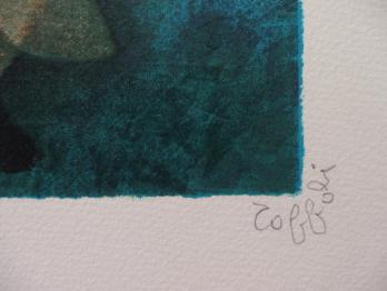 Louis TOFFOLI - La fileuse, Lithographie originale signée 2