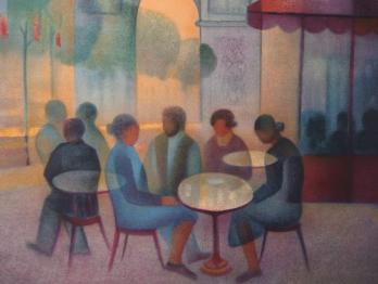 Louis TOFFOLI - Les Champs Elysées, Lithographie originale signée 2