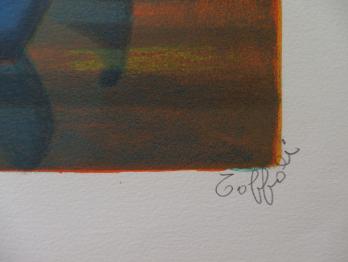 Louis TOFFOLI - Bateaux portugais, Lithographie originale signée 2