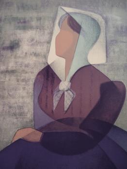 Louis TOFFOLI - Fleur de Vendée, Lithographie originale signée 2