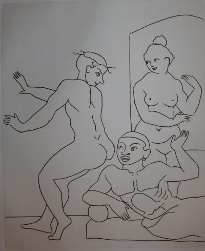 André DERAIN - Jeux obscènes, Gravure signée - 1951 2