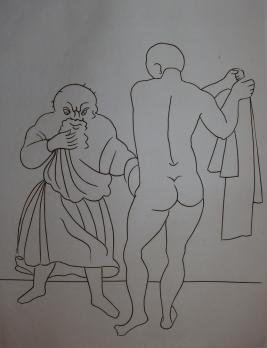 André DERAIN - L’examen, Gravure signée - 1951 2