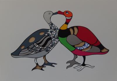Niki de SAINT PHALLE - Paire de canards, Sérigraphie originale 2