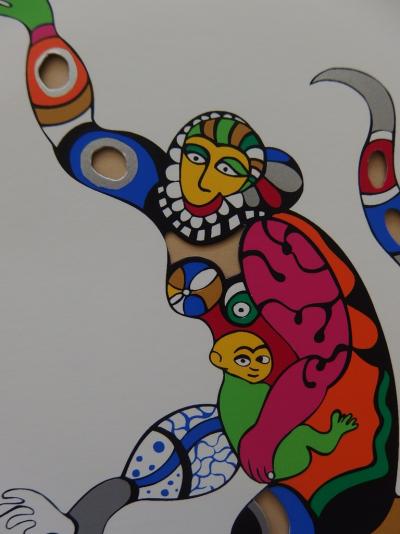 Niki de SAINT PHALLE - Singe mère et l’enfant - Sérigraphie originale 2