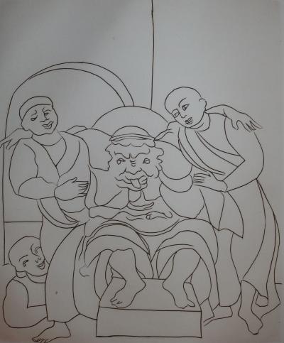 André DERAIN - Le Roi ivre, 1951 Gravure signée 2