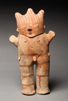 PÉROU, Chancay, 1100-1400 - Statue anthropomorphe masculine 2