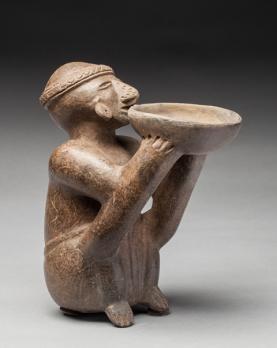 ÉQUATEUR, Inca, 1450-1532 - Rare statuette présentant un dignitaire assis 2