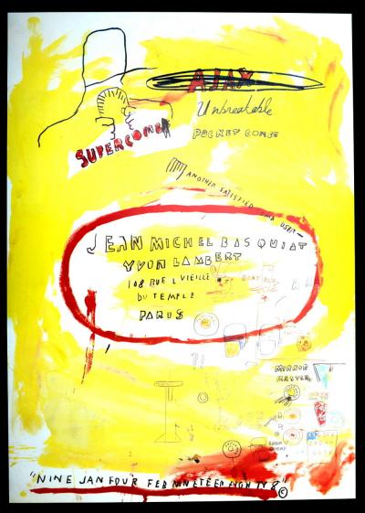 Jean-Michel BASQUIAT  (d’après)- Supercomb - Affiche 2