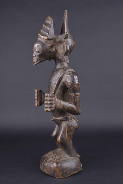 ART PRIMITIF AFRICAIN - STATUE TCHOKWE DU CONGO RDC / ZAIRE 2