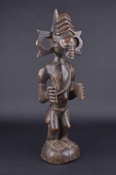 ART PRIMITIF AFRICAIN - STATUE TCHOKWE DU CONGO RDC / ZAIRE 2