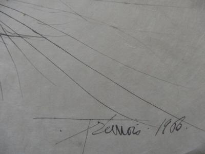 Pierre-Yves TRÉMOIS - Visage de chat, Dessin original signé 2