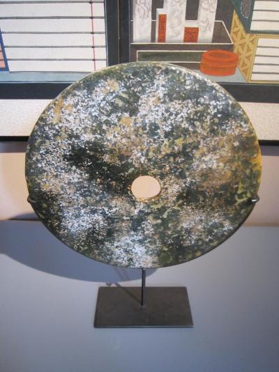 CHINE - Grand disque BI en jade 2