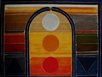 Sayed Haider RAZA - Five elements, 2008, signed original lithograph 2