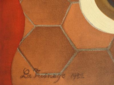 Roger de la FRESNAYE : Bouquet de roses cubiste, Lithographie signée 2