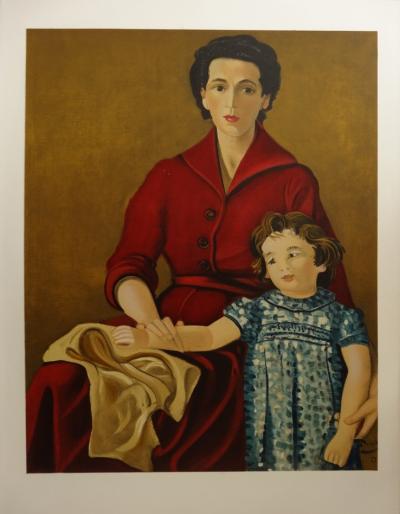 André DERAIN (after) - Mother and child, signed lithograph 2