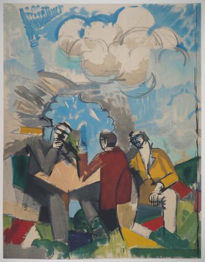 Roger de la FRESNAYE - Après le défilé - Lithographie 2