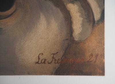 Roger de la FRESNAYE - Homme au bœuf, Lithographie signée 2