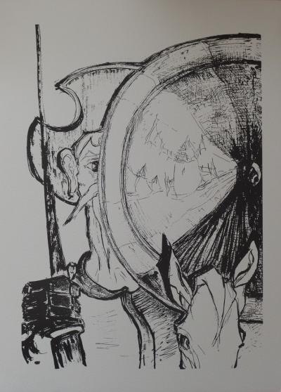 Micheyl MICK - Enfant & Don Quichotte, 2 Héliogravures, signé 2