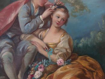 François BOUCHER (d’après) - Le Printemps, Huile sur toile 2