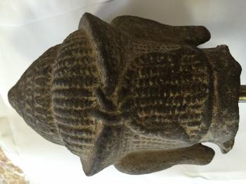 CAMBODGE, Art Khmer XIIIe - Tête de Vishnu coiffée de la tiare 2