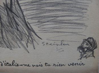 Théophile Alexandre STEINLEN - Serbie, Lithographie originale signée 2