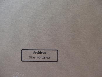 Gilbert POILLERAT - Modèle aux yeux noirs, Dessin original signé 2