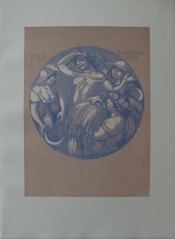 Maurice DENIS - La Paix et Ceres, Bois gravé original 2
