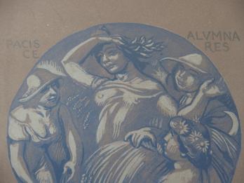 Maurice DENIS - La Paix et Ceres, Bois gravé original 2