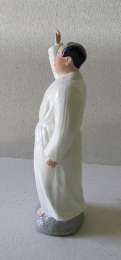 Statuette céramique de MAO, révolution culturelle chinoise, c. 1966-70s 2