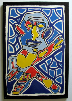 PICOLO - Hommage à Dubuffet, 1999 - Huile sur toile 2