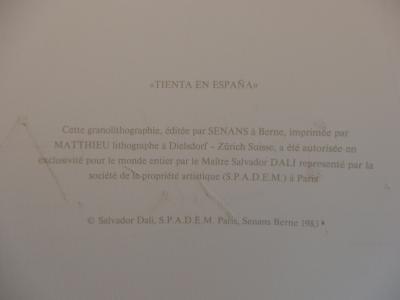 Salvador DALI (d’après) - Tienta en Espana - Lithographie signée 2