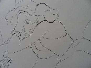 Henri MATISSE - La main dans les cheveux, 1943, Lithographie signée 2