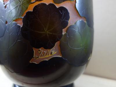 Émile GALLE - Grand vase à décor de capucines, 42cm - Nancy 2