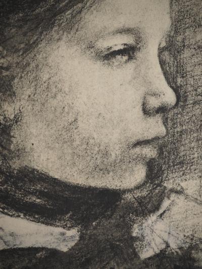 Edgard DEGAS (d’après) - Petite fille attentive, Lithographie 2
