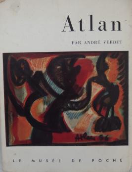 Jean-Michel ATLAN - Forme verte et rouge, Dessin original signé 2