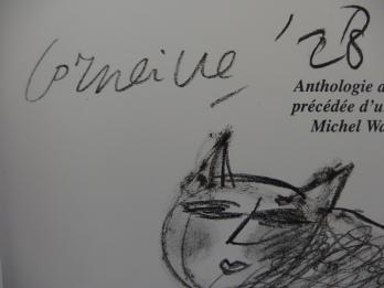 Guillaume CORNEILLE - Le gros chat, Dessin original signé 2