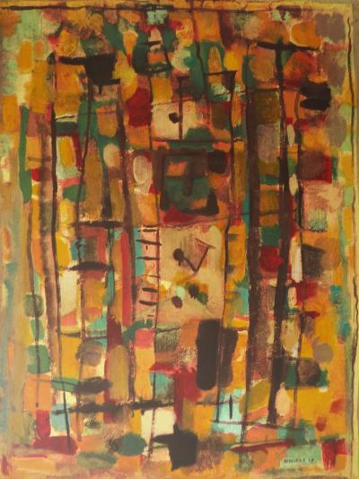 Roger BISSIERE - Composition abstraite - Lithographie signée 2