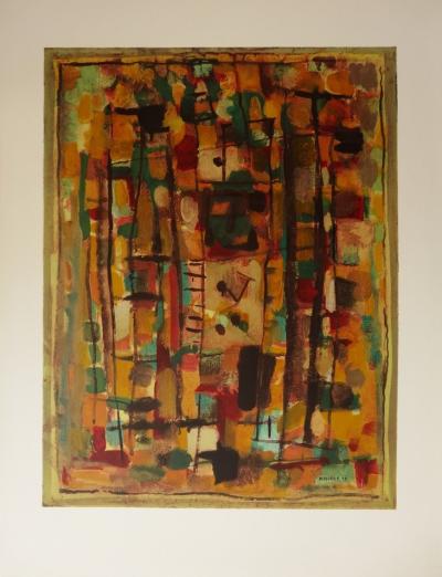 Roger BISSIERE - Composition abstraite - Lithographie signée 2