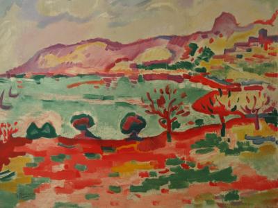 Georges BRAQUE - Paysage à l’Estaque, 1907, Lithographie signée 2