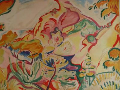 Othon FRIESZ (d’après)  - Paysage à la Ciotat, Lithographie signée #Mourlot 2
