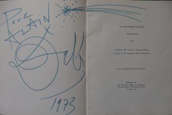 Salvador DALI - Dédicace autographe signée ornée d’un petit dessin 2