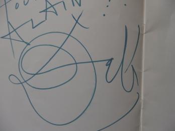 Salvador DALI - Dédicace autographe signée ornée d’un petit dessin 2