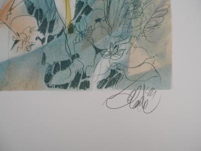 Jean-Baptiste VALADIÉ - Brassens : La claire fontaine, Lithographie originale Signée 2