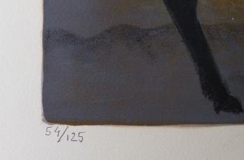 Louis TOFFOLI - La fuite en Egypte Lithographie originale signée 2