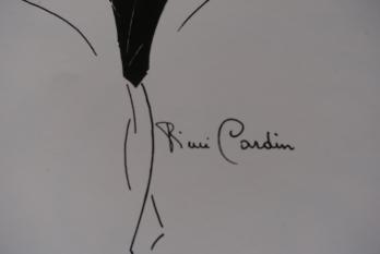 Pierre CARDIN (1922-) Magnifique illustration de mode Collection 1988 2