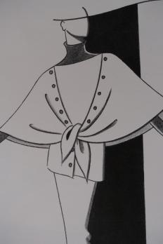 Pierre CARDIN (1922-) Magnifique illustration de mode Collection 1988 2