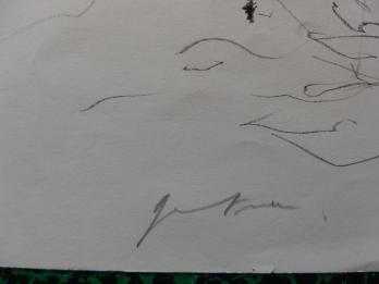 Bernard GANTNER - Chalet dans la montagne, Dessin original au crayon noir signé 2