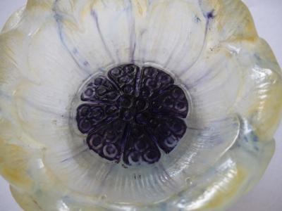 Gabriel ARGY-ROUSSEAU - Fleur épanouie, Coupelle en pâte de verre, Nancy 1924 2